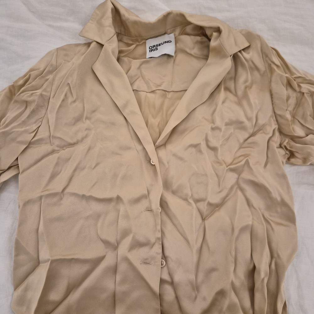 Orseund Iris Gold Satin Le Funk Top XS